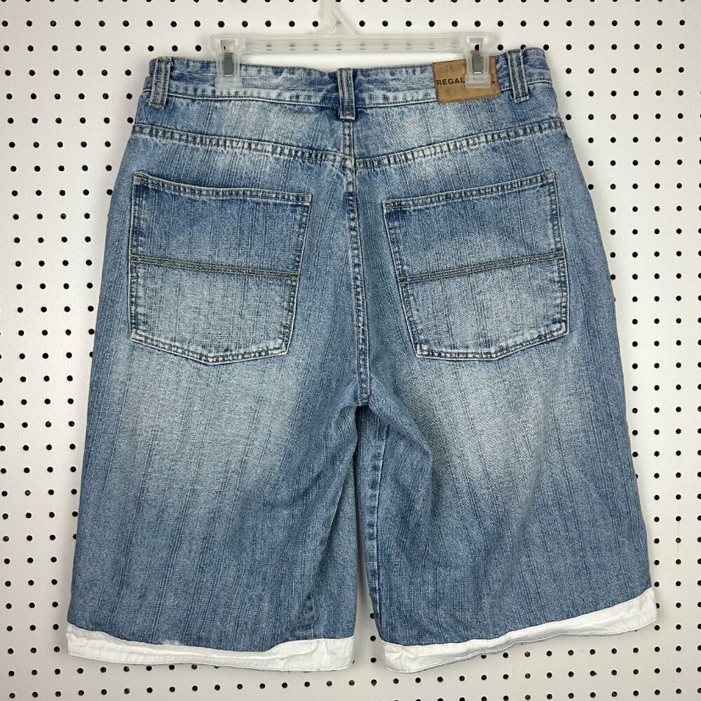Regal Baggy Jean Short Sz 36 Southpole STYLE Light Wash Jorts Wide Leg Skate Y2K
